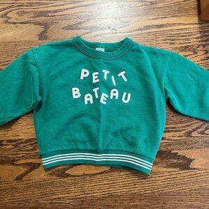 3T Green Petite Bateau Sweatshirt